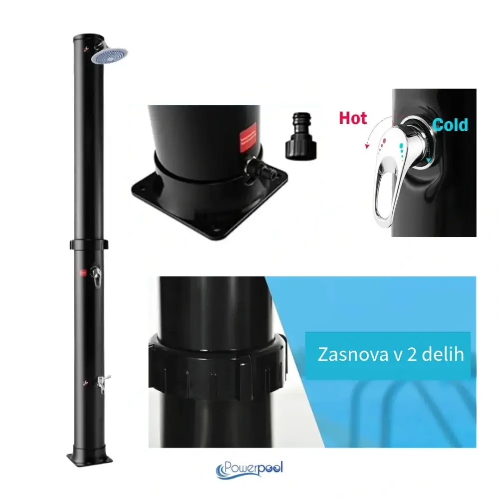 40 L Solar Havuz Duşu – Ayak Yıkama Musluklu